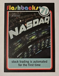 NASDAQ IS FOUNDED 2020 Topps Heritage - News Flashbacks #NF-5 Stock Market - Picture 1 of 3