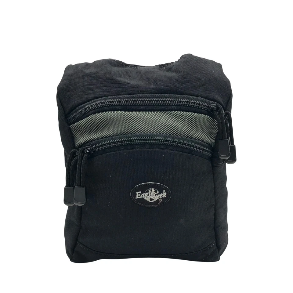 Bandolera Eagle Creek negra con doble cremallera Foto 1 de 4