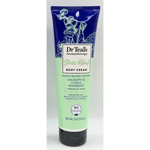 Dr Teal's Aromatherapy Stress Relief Body Cream Eucalyptus & Citrus 8 oz. NEW - Picture 1 of 2