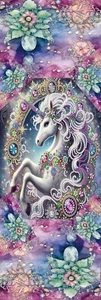KRISTALL STRASS EINHORN OPTIK, BLUMEN, SCHMETTERLINGE, HUNDE-LESEZEICHEN-MIT QUASTE - Bild 1 von 1
