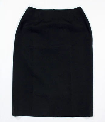 De colección. Falda de negocios años 90 Lauren Ralph Lauren forrada mezcla de rayón negra Y2K para mujer 6 Foto 1 de 4
