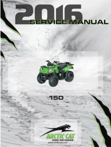 Arctic Cat Alterra 150 Service Manual | 2016 | MAILED CD OR USB - Picture 1 of 12