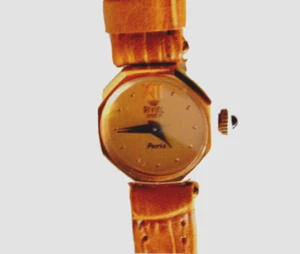 OROLOGIO DONNA VINTAGE ESAGONO COLOR CHAMPAGNE CINTURINO ANALLERGICO-COME NUOVO - Imagen 1 de 4