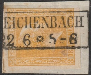 3 Sgr. MiNr. 12 Briefstück mit Ra2 REICHENBACH (OPD Breslau ) - Picture 1 of 1