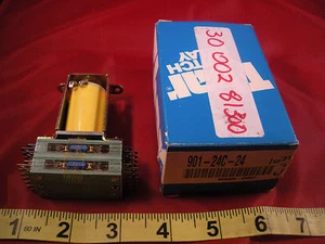 T Bar 901-24C-24 Power Relay Switch 90124C24 Rev J 24vdc 1741 ohms 8501-3023-23 - Picture 1 of 1