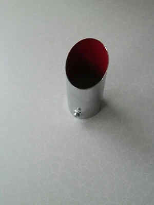 Endrohr HJS Chromblende 81019103; L 10,0; außen Ø 4,6 cm; innen Ø var; Auspuff - Bild 1 von 4