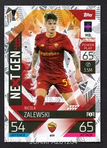 NICOLA ZALEWSKI #412 AS ROMA 2022/23 CROMO UEFA MATCH ATTAX 22/23 TOPPS - Picture 1 of 2