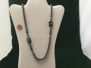 Hemitite 36 “ Bead And Closonnie Necklace - Picture 1 of 6