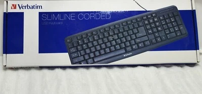 Verbatim Slimline Keyboard - Wired with USB Accessibility - Mac  PC Compatible - Image 1 of 4