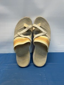 Merrell Women’s Zinnia Sandals Silver Lining Flax Yellow Gray Strappy Size 8 - Picture 1 of 5