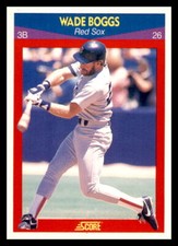 1990 Score 100 Superstars #80 Wade Boggs Boston Red Sox