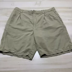 Tommy Bahama Shorts Mens 36 Brown Tan Silk Pleated Chino Outdoor Fishing - Picture 1 of 9