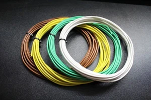 10 GAUGE 4 WAY TRAILER WIRE KIT 25 FT EA LIGHT BRAKE POWER GROUND BATTERY AWG - Picture 1 of 9