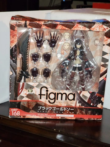 Figma 168 Action Figure Black  Gold Saw Max Factory Black Rock Shooter NIB Cover