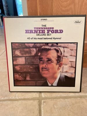 TENNESSEE ERNIE FORD DELUXE SET ~ 40 MOST BELOVED HYMNS ~ 3xLP 1968 ~ EX/EX - Image 1 of 4