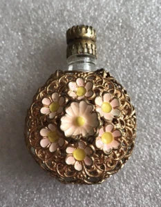 Antigua botella de perfume checoslovaca de vidrio checo, botella de perfume vintage - Imagen 1 de 24