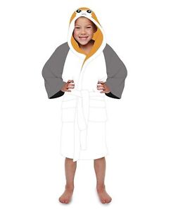 Star Wars Porg Fleece Hooded Dressing Gown Bathrobe (Child Sizes)