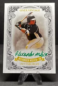️ALEXANDER MOJICA RC 2021 Onyx Vintage grün Autogramm/50 Piraten Rookie Auto� - Bild 1 von 3