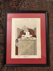 FIERA DELLA VANITÀ 1873 Caricatura legale GIUDICI N.6. "Disprezzo di Corte" James Bacon - Foto 1 di 2