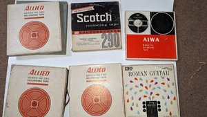 Lot of 7 commercial pre-recorded 4-Track 7-1/2 ips Reel to Reel Tapes+ Mottola - Picture 1 of 12