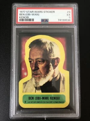 1977 Star Wars Ben (Obi - Wan) Kenobi Sticker #9 PSA 5 - Image 1 of 2