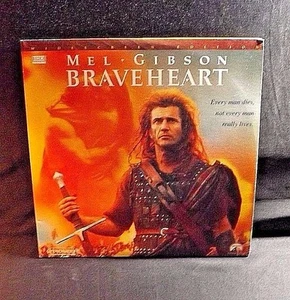 BRAVEHEART 2 VIDEO LASERDISC SET MEL GIBSON 1996 RATED R WIDESCREEN RUN 177 MIN - Imagen 1 de 4