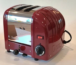 Rare Maroon & Chrome Dualit 2 Slice Toaster England - Picture 1 of 8