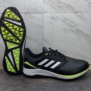 Adidas Solarmotion Spikeless Golf Shoes Black Green IF0282 Men's SZ 12 Sneakers - Picture 1 of 13