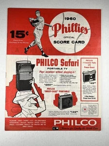 21.06.1960 Chicago Cubs @ Philadelphia Phillies Program - G2 of Doubleheader - Bild 1 von 5