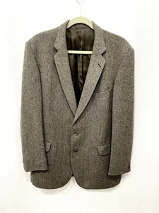 Kevin & Howlin Blazer Herren 42R Braun Donegal Tweed Wolle Fischgrät Irland - Bild 1 von 24