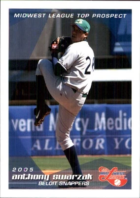 Anthony Swarzak 2005 Grandstand Midwest League Top Prospects RC AutographDen - Image 1 of 2
