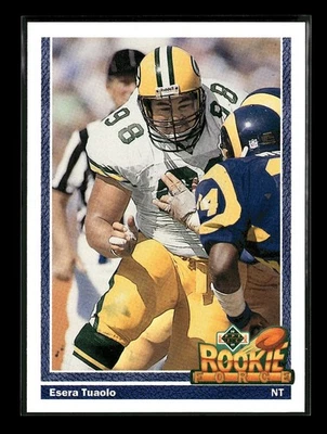 1991 Upper Deck - Esera Tuaolo #635 (RC) - Image 1 of 2