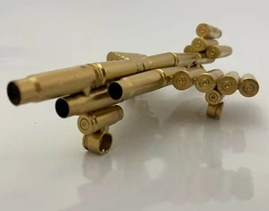 Model AIRPLANE made from Bullet Casings Unique Rare Large Display Military War - Picture 1 of 2
