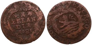 Netherlands - Netherland 1 German 1781 - Copper, 3.84g, Ø 21mm Km#101 - Picture 1 of 1