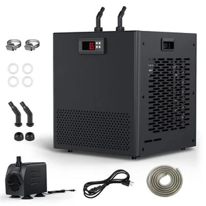 Aquarium Chiller Hydroponic Water Chiller Fish Tank Cooler 42/79 Gal Ice Bath - Picture 1 of 8