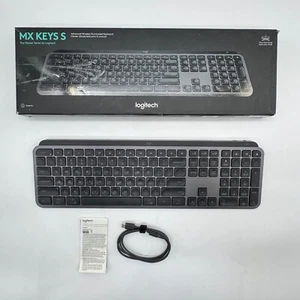 Authentic Logitech MX Keys S Advanced Wireless Illuminated Keyboard (920-011558) - Picture 1 of 12