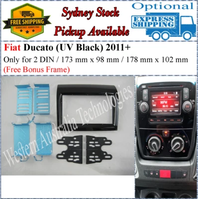 Fascia facia подходит для Fiat Ducato 2011+ комплект приборной панели Double Two 2 DIN - - Изображение 1 из 4