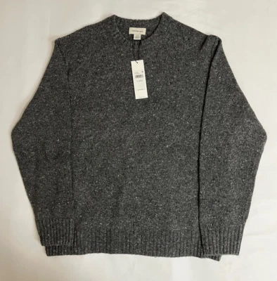 Calvin Klein Nepped Yarn Gray Wool Crewneck Sweater Men's Sz Extra Large - Image 1 of 2