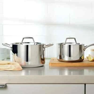NEW Tramontina 4 Piece Tri-Ply Clad Sauce Pot & Pan Set