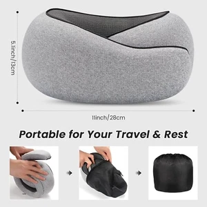 Travel Neck Pillows, 100% Memory Foam Filling, Travel Pillows for Airplanes, Com - Picture 1 of 6