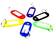 Split Ring Coloured KEY TAG B6884 Key Ring Fob Tab Locker Van Containers Work