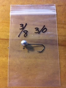 15 3/8 Round Head Jigs VMC Barbarian Black Forged Hooks 2/0 or 3/0 U Choose - Picture 1 of 4