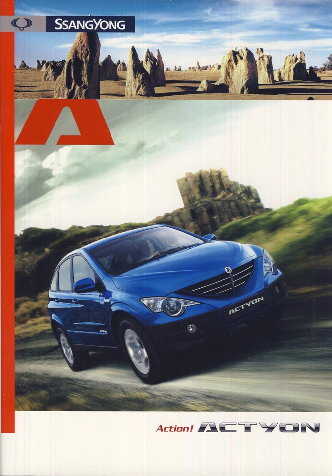 2008 MY SsangYong Actyon 06 / 2007 brochure catalogue English int'l rare - Image 1 of 1