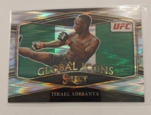 2022 Panini Select UFC Israel Adesanya Global Icons Flash Prizm #19