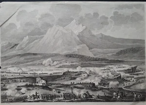 Incisione Vernet 1860: Bataille de Rivoli les 25 et 26 nivose an 5. - Foto 1 di 12