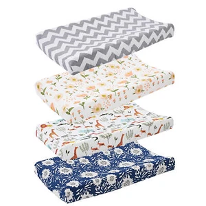 Changing Pad Cover Cotton Soft Breathable Changing Table Cover Waterproof - Picture 1 of 16