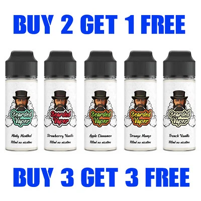 E Liquid 100ml Vape Juice   50 VG / 50 PG / 0mg / No Nicotine Oil Refill - Image 1 of 4