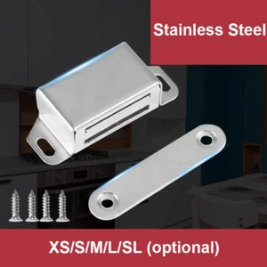 Magnetic Door Catch Latch For Kitchen Cabinet Cupboard Wardrobe Catches S/M/L/XL - Picture 1 of 9