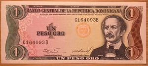 MAGNIFIQUE BILLET DE 1 PESO ORO RÉPUBLIQUE DOMINICAINE 1984 (BILL 165) - Picture 1 of 2