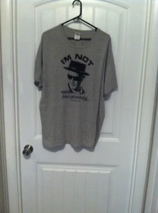 T-shirt grigia I'm Not Heisenberg Breaking Bad XL adulto uomo buco nella spalla - Foto 1 di 5